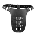 Chastity cage met verstelbare riemen – Zwart - Afbeelding 3