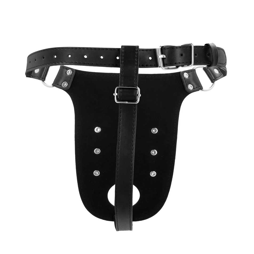 Keuschheitsgürtel aus PU Leder mit Riemen von Ouch! – Bild 4