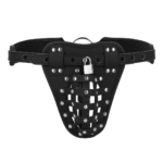 Chastity cage met verstelbare banden – Zwart - Afbeelding 3