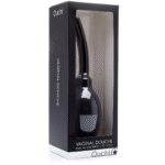 Anale douche – ergonomische anale & vaginale douche met zachte canule – Ouch! by Shots – Zwart