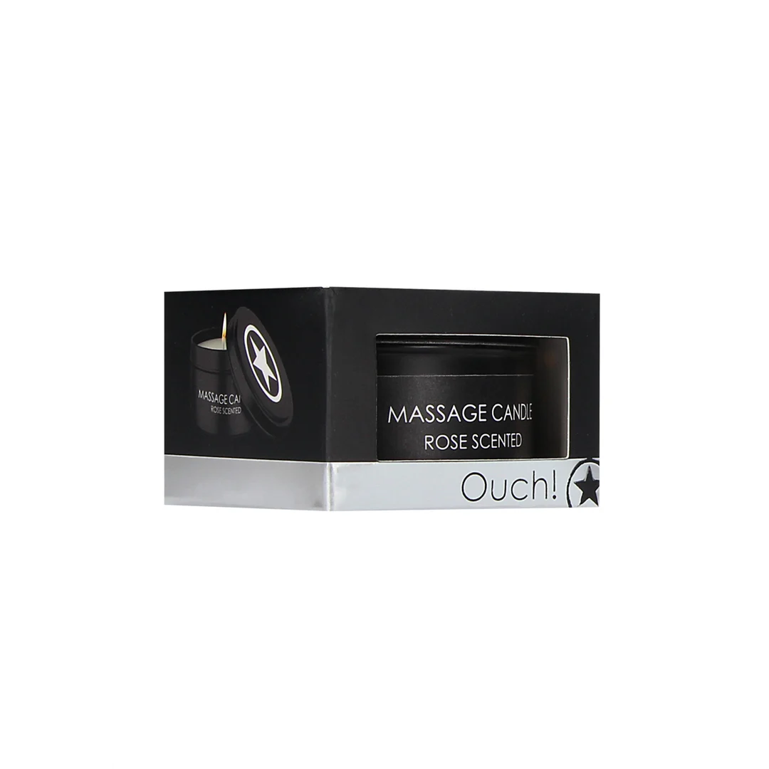 Ouch! massagekaars met rozengeur