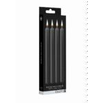 Plagen Wax Kaarsen – 4 stuks – Groot – Zwart – Ouch! by Shots – 30 g per kaars – Paraffinewas
