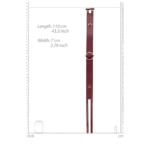 Bondage tailleband met gouden ringen voor sexy fetish looks – Ouch Halo - Afbeelding 5