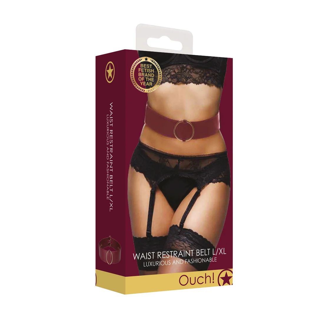 OU589BURLXL-2 Ceinture Ouch! Halo avec anneaux de bondage – Image 1