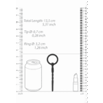 Penis plug met handige O-ring – 0,3 / 7 mm - Afbeelding 2