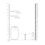 Penis plug met stoere metalen look – 0.2 / 6 mm - Afbeelding 2