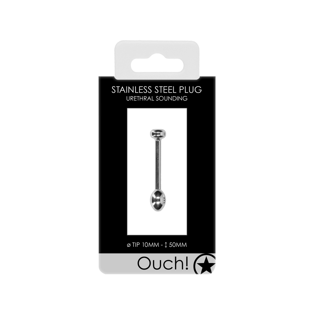 OU605-2 Penis plug met metalen uitvoering – 0.4 / 10 mm - Afbeelding 1