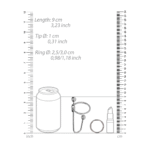 Penis plug met O-ring – 0.4 / 10 mm - Afbeelding 3