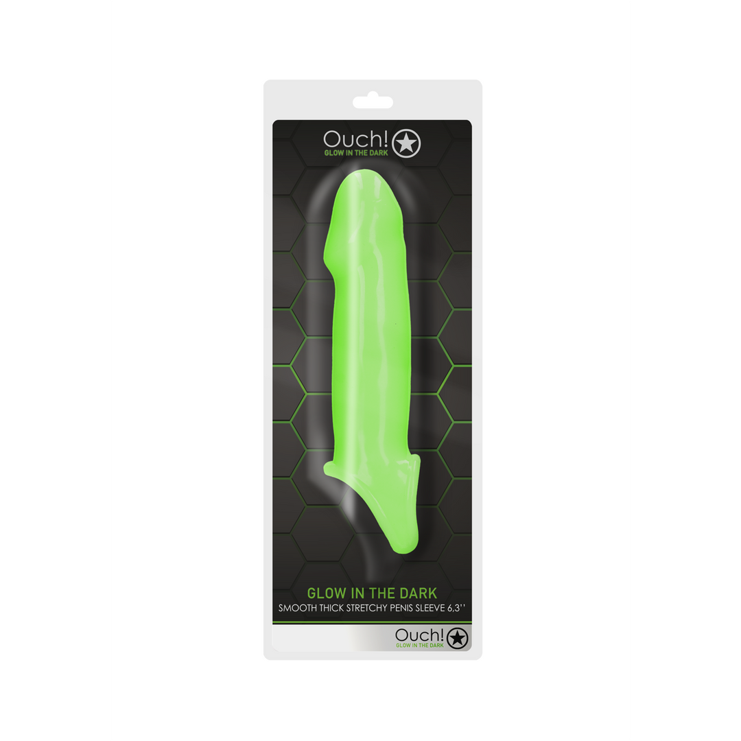 OU738GLO-2 Penis sleeve met glow in the dark – Glow in the Dark - Afbeelding 1