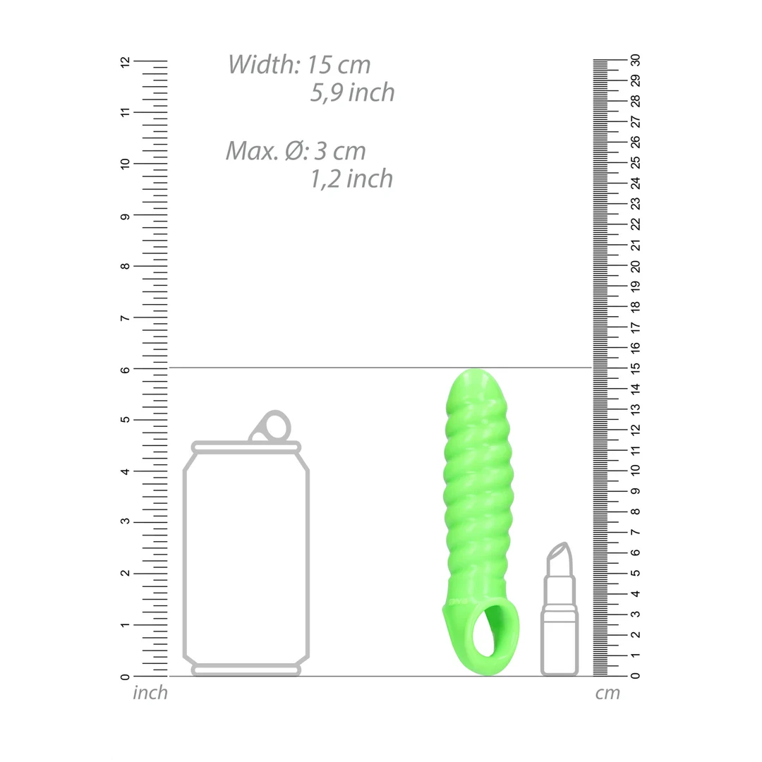 Penis Sleeve mit Leuchteffekt im Dunkeln – Glow in the Dark – Bild 4