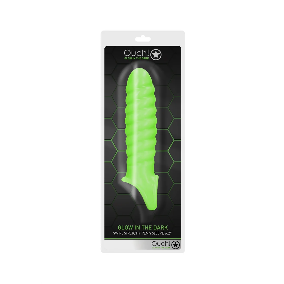 Nakładka na penisa z efektem świecenia w ciemności – Glow in the Dark - obrazek 1
