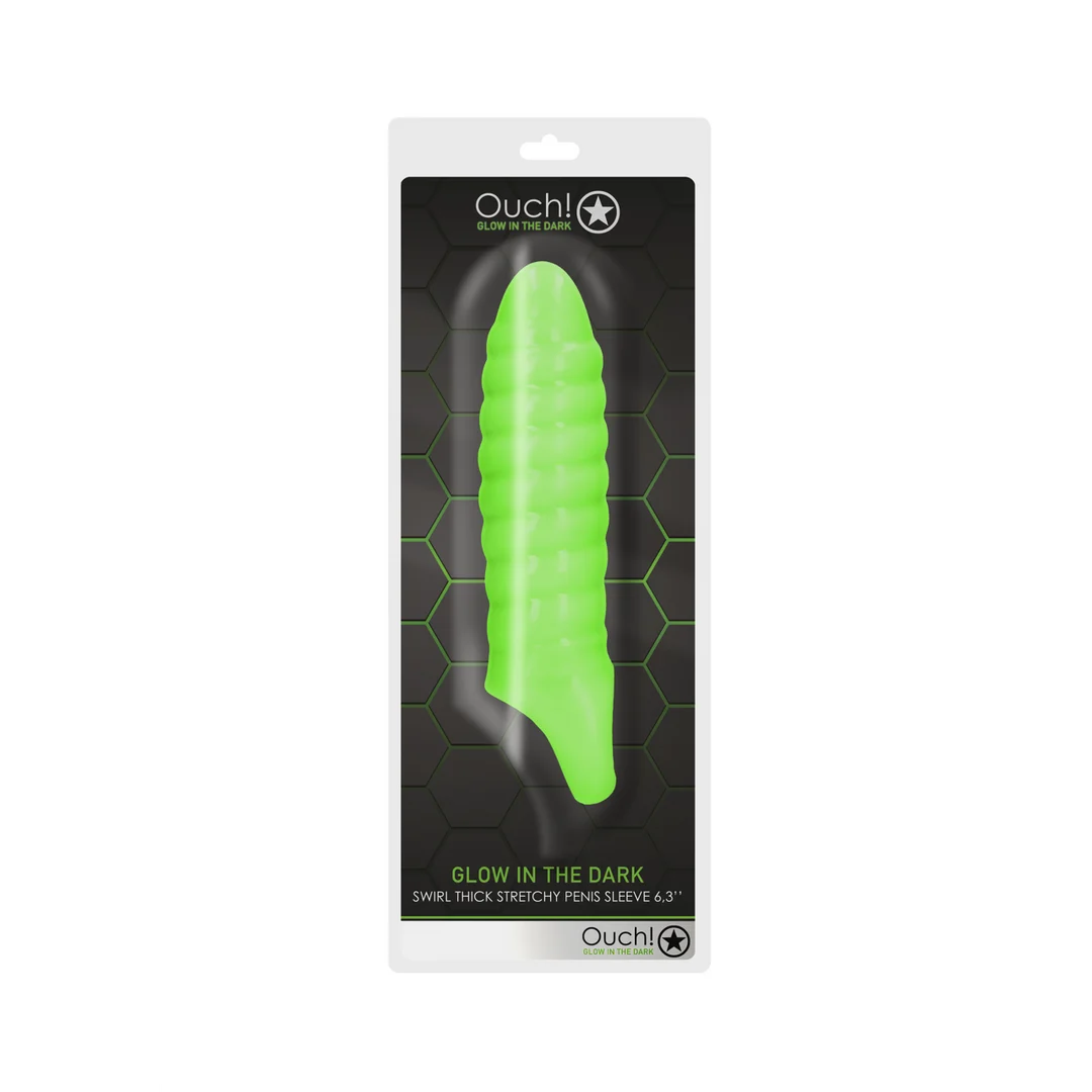 Ouch! Swirl Penishülle Glow in the Dark