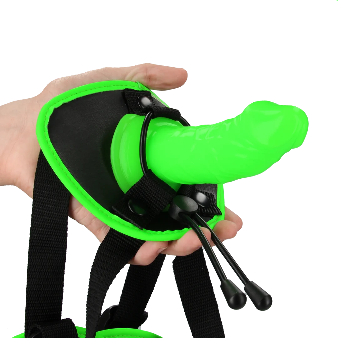 Ouch! Imbracatura strap on fosforescente - immagine 6