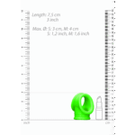 Cockring met ballenriem – Glow in the Dark - Afbeelding 4