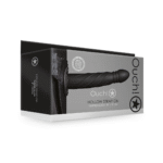 strap-on met verstelbare band – Twisted Hollow Strap-On - 20 cm - Zwart