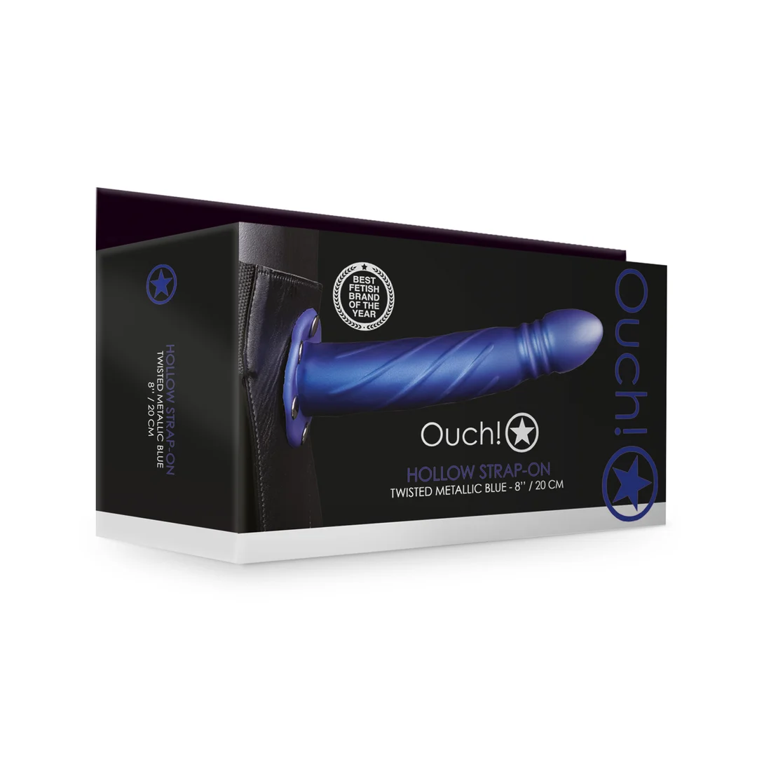 Ouch! Twisted Hollow Strap On 20 cm noir – Image 19
