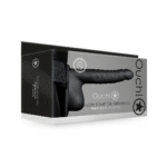 strap-on met verstelbare band – Glow in the Dark Ribbed Hollow Strap-On met Ballen - 8 / 21 cm - Neon Groen - Afbeelding 7