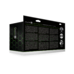 strap-on met verstelbare band – Glow in the Dark Ribbed Hollow Strap-On met Ballen - 8 / 21 cm - Neon Groen - Afbeelding 2