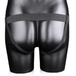 strap-on met verstelbare band – Glow in the Dark Ribbed Hollow Strap-On met Ballen - 8 / 21 cm - Neon Groen - Afbeelding 4