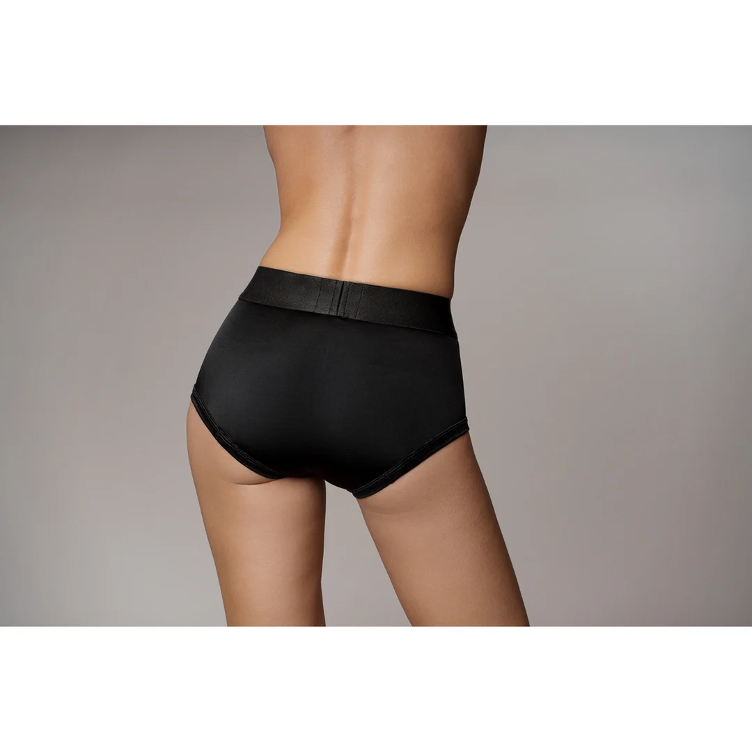 Vibratore bullet con 10 modalità – Boxer strap on vibrante Ouch! by Shots - immagine 16