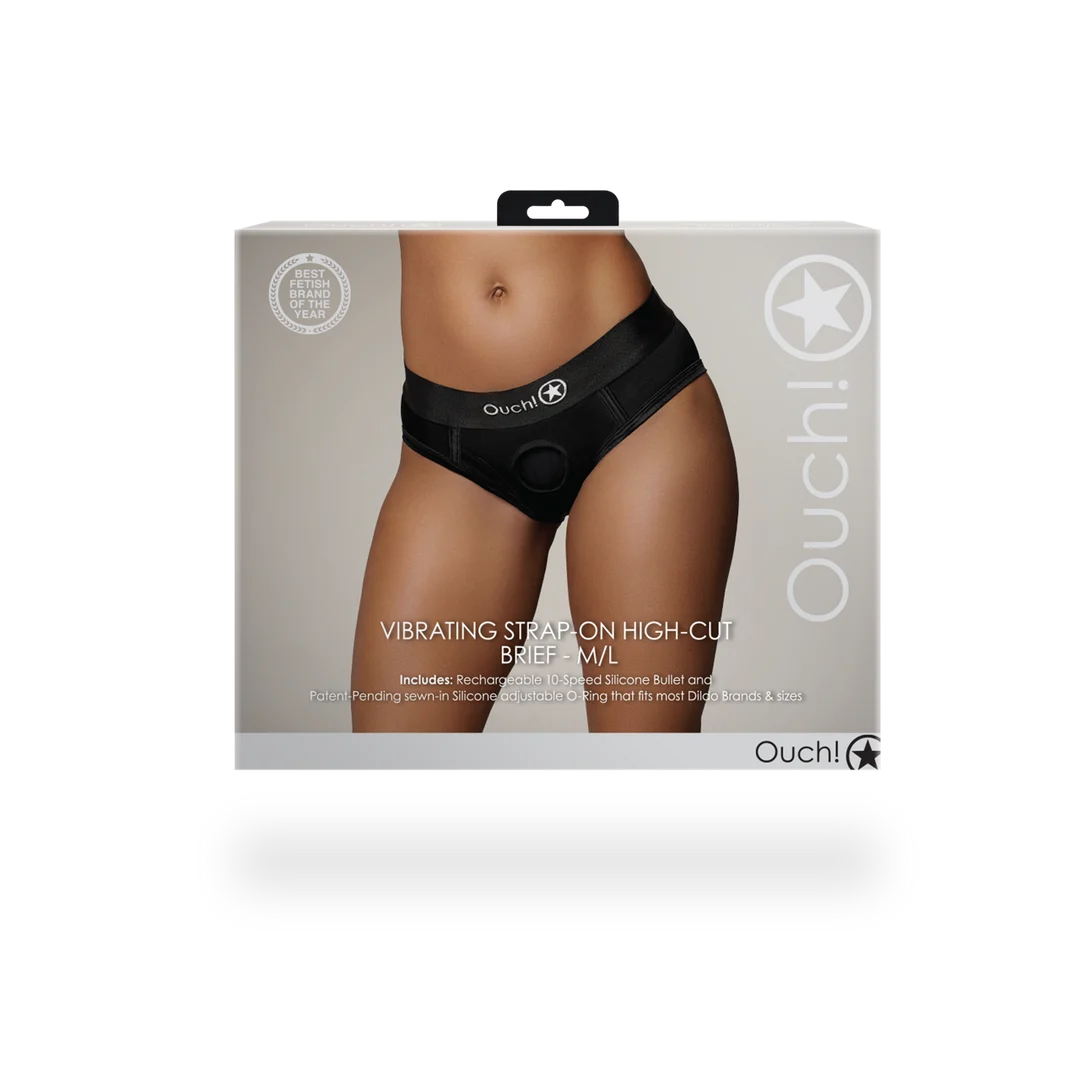 Boxer con strap on vibrante Ouch! - immagine 2