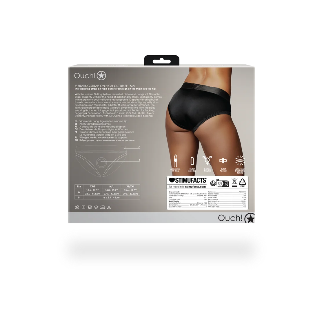 Boxer con strap on vibrante Ouch! - immagine 3