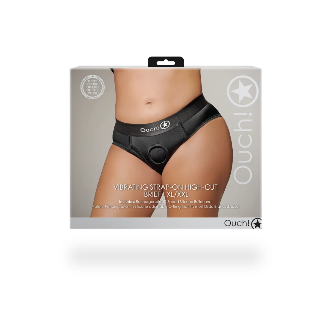 Boxer con strap on vibrante Ouch! - immagine 8