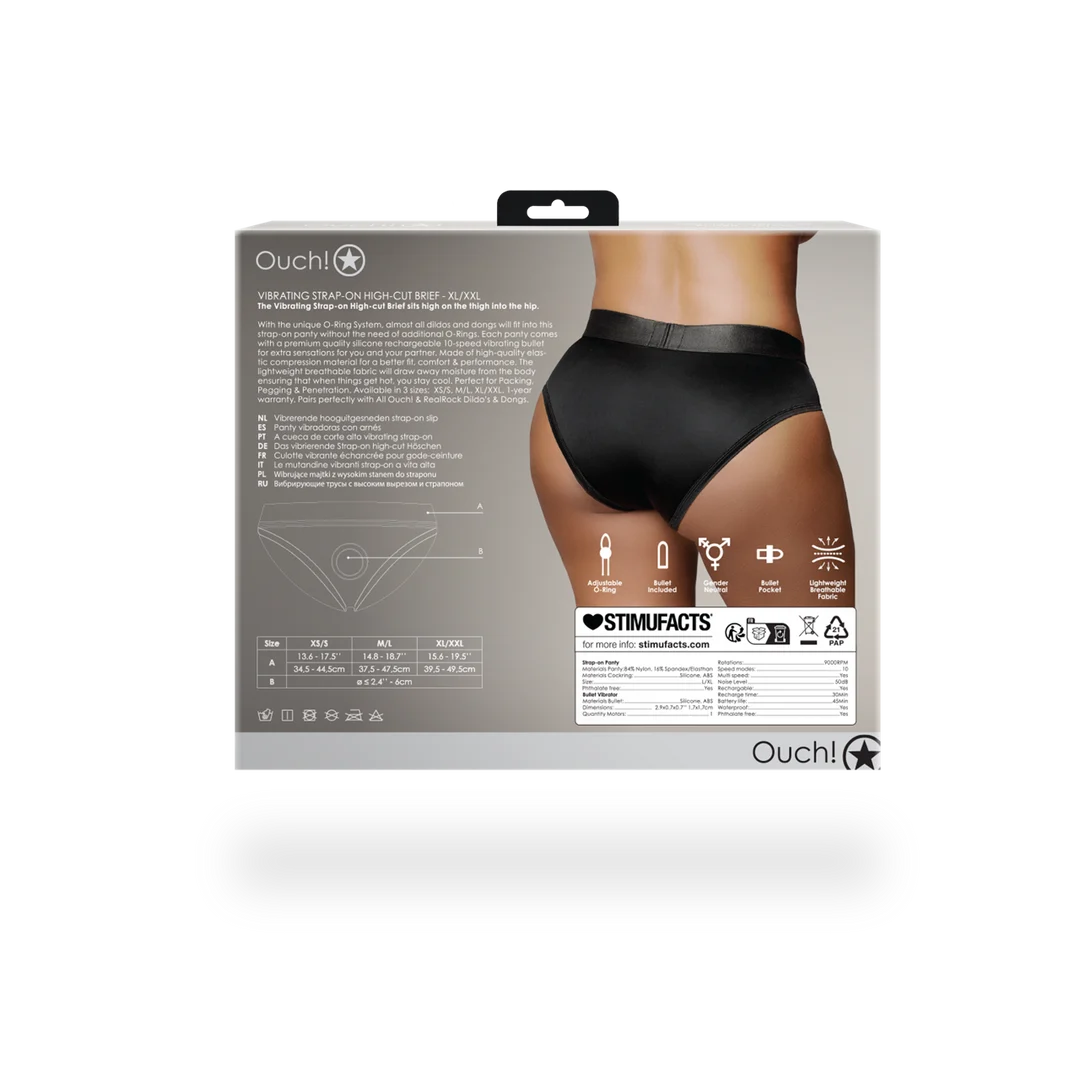 Boxer con strap on vibrante Ouch! - immagine 9