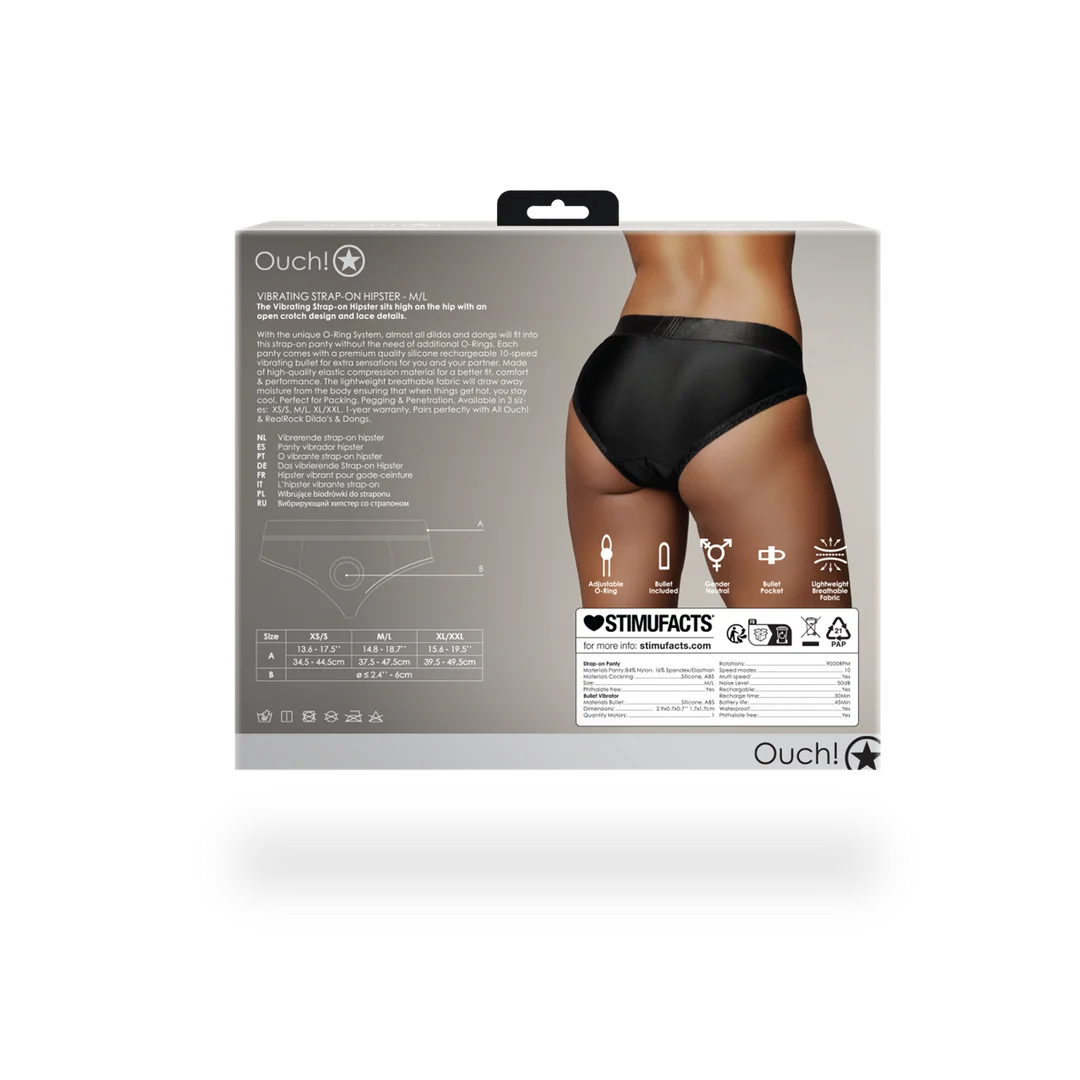 Slip hipster strap on vibrante Ouch! - immagine 3