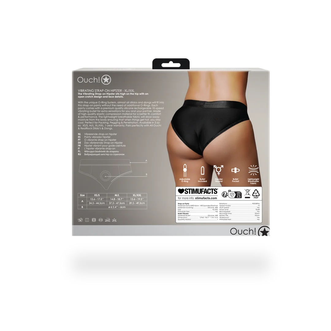 Slip hipster strap on vibrante Ouch! - immagine 9