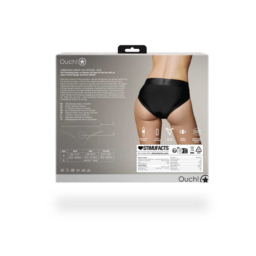 Slip hipster strap on vibrante Ouch! - immagine 15
