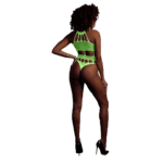 Sexy neon body met Grecian halslijn voor opvallende partylook - SexyPlus - Afbeelding 2