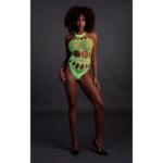 Sexy neon body met Grecian halslijn voor opvallende partylook - SexyPlus - Afbeelding 3