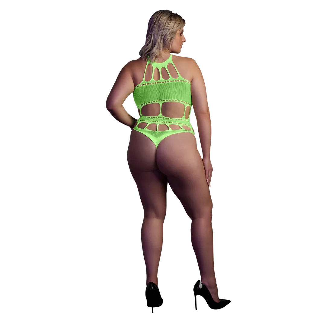 Body verde neon con scollo all’americana - immagine 8
