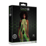 Neon bodystocking met halterneck voor party en curvy flair - SexyPlus - Afbeelding 7