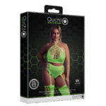 Jarretelset met UV neon-effect voor sexy partylooks One Size – SexyPlus - Afbeelding 7