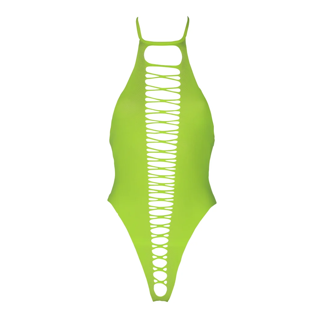 Body verde neon sgambato - immagine 5