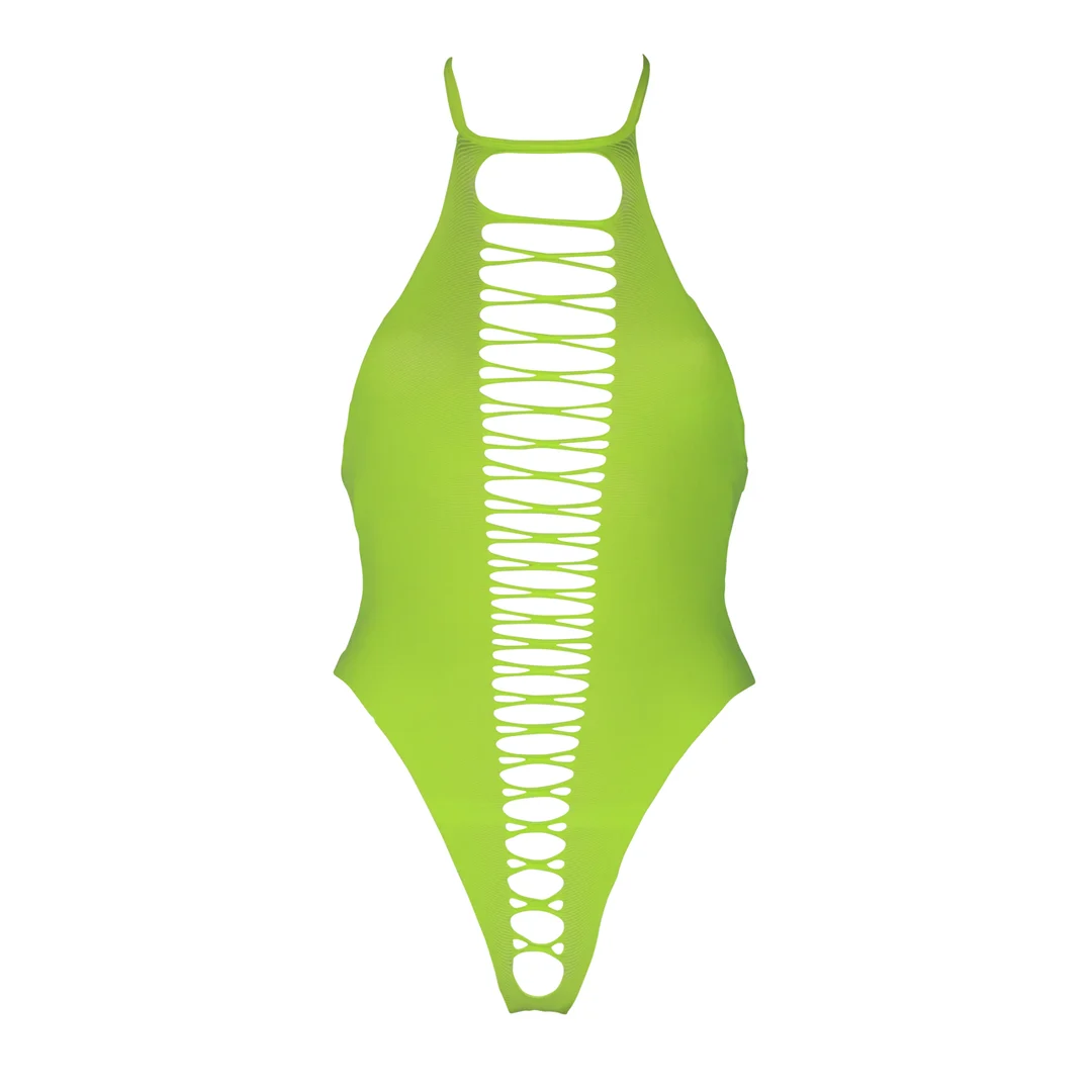 Body verde neon sgambato - immagine 11