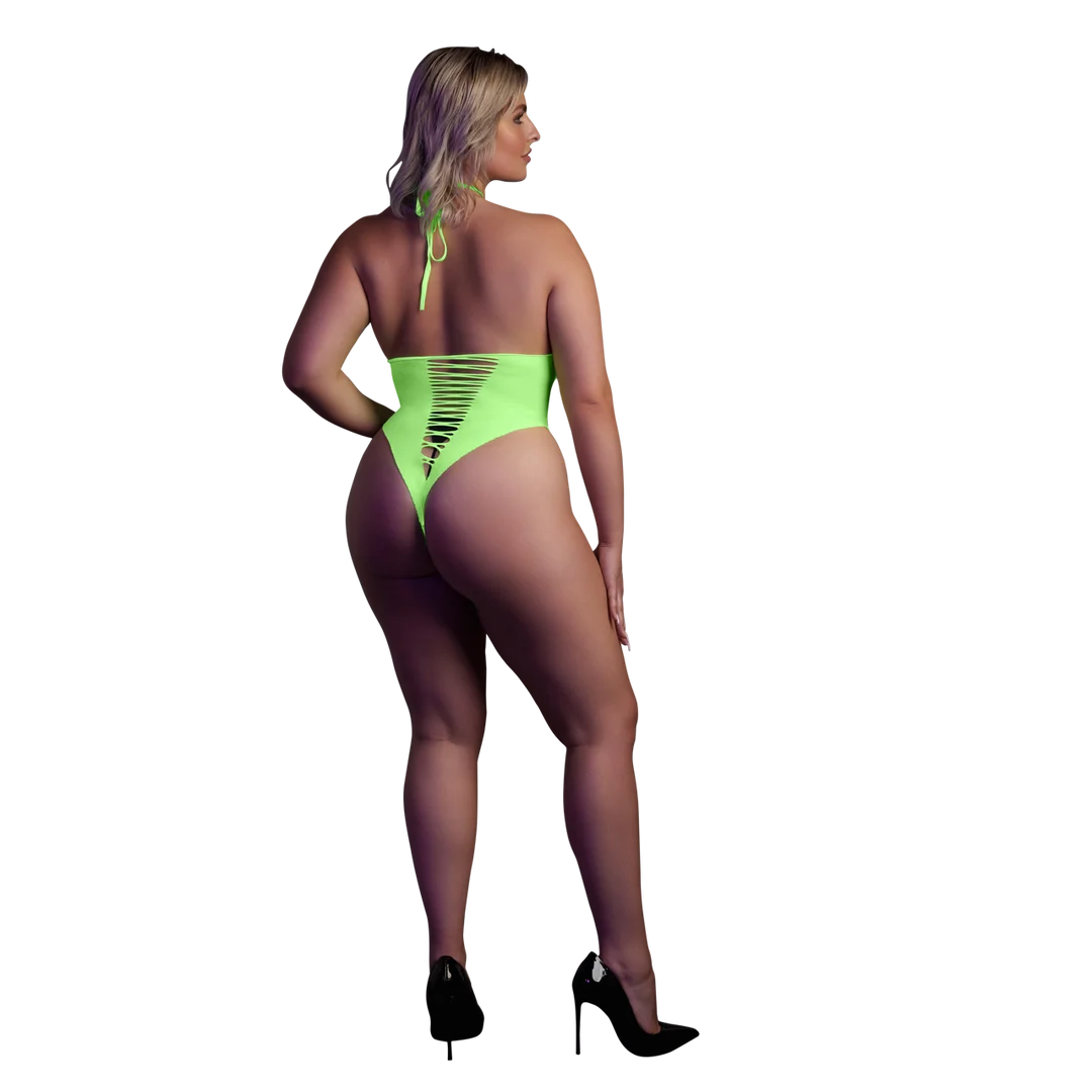 Body verde neon sgambato - immagine 8
