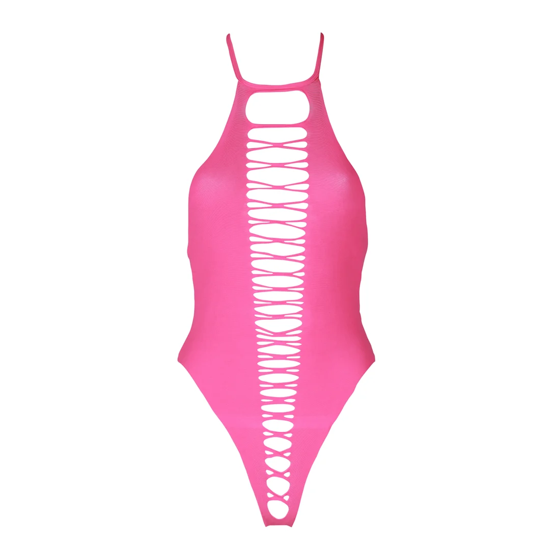 Body verde neon sgambato - immagine 17