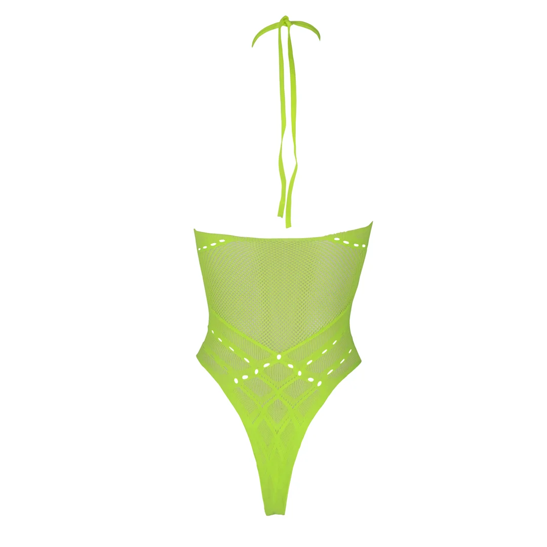 Body rose fluo à encolure dos nu – Image 12