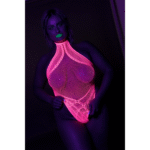 Neon body met halterneck voor opvallende partylook en sexy lingerie vibe – SexyPlus - Afbeelding 5