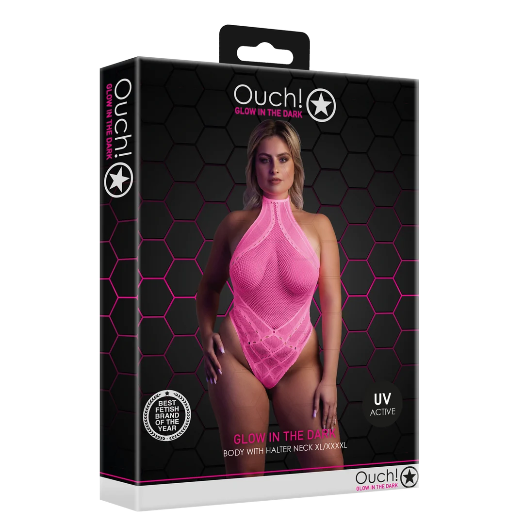 Body rose fluo à encolure dos nu – Image 13