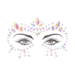 Party face bling stickers met glow voor sexy carnaval & party outfit - LIN - Afbeelding 5