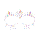 Party face bling stickers met glow voor sexy carnaval & party outfit - LIN - Afbeelding 2