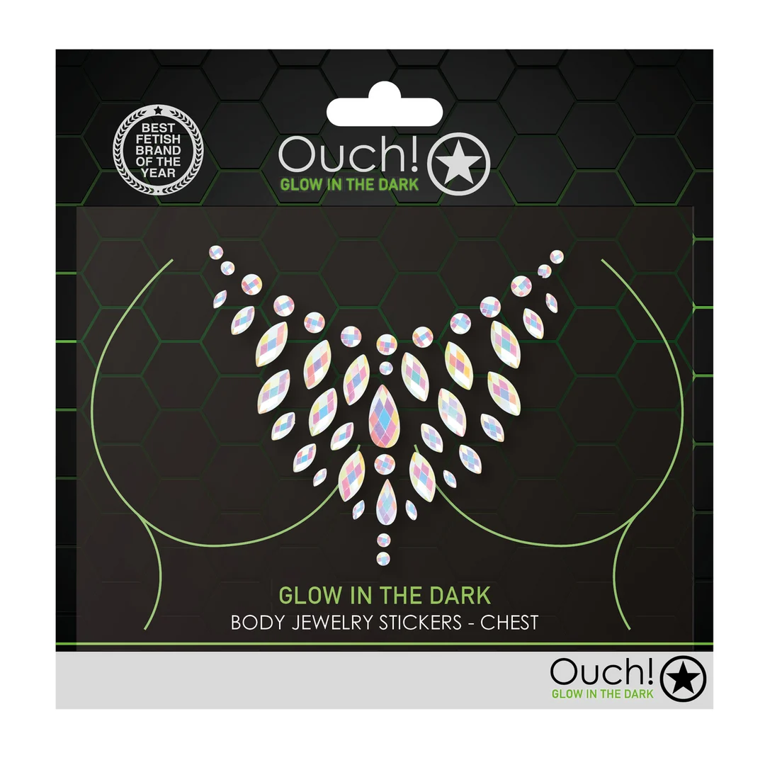 Autocollants lumineux Ouch! by Shots pour la poitrine – Image 1