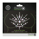 Bodyjuwelen stickers met glow voor een sexy lingerie-look - LIN