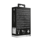 strap-on met verstelbare band – Dual Vibrating - Oplaadbaar - 10 Snelheden Silicone Ribbed Strap-On - Verstelbaar - Zwart - Afbeelding 2