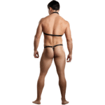 Heren string met harnas en choker voor een kinky uitstraling – Male Power - Afbeelding 3