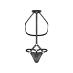 Heren string met harnas en choker voor een kinky uitstraling – Male Power - Afbeelding 4